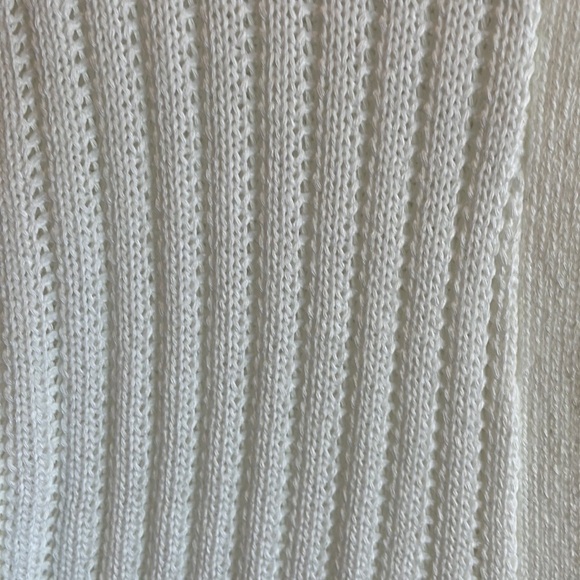 Simon’s White Knit Cardigan - Size Large - Picture 6 of 8